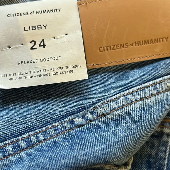 SOLD- CITIZENS OF HUMANITY Libby Flare High Waisted Bootcut Jeans In Big Sky - Picture 9 of 12